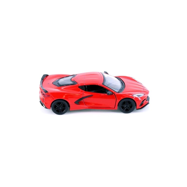5432) Kinsmart 1:36 scale -5″ . 2021 Corvette C8 – Diecast Toy Car. Red color