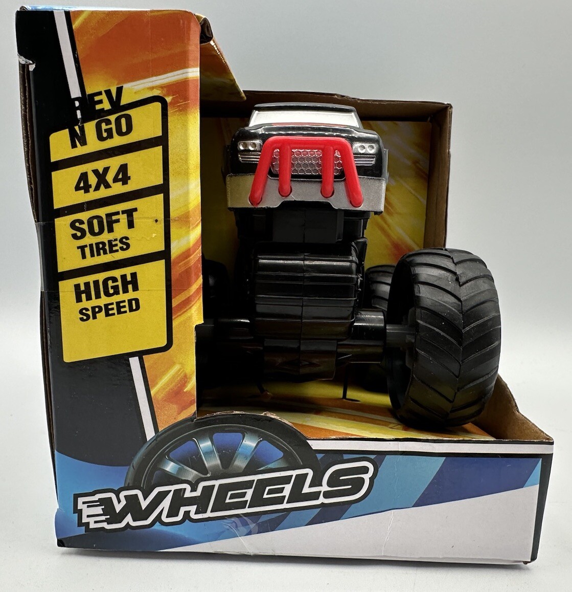 Wheels Monster Truck Rev N Go 4X4 Soft Tires High Speed Kid Galaxy Collectible