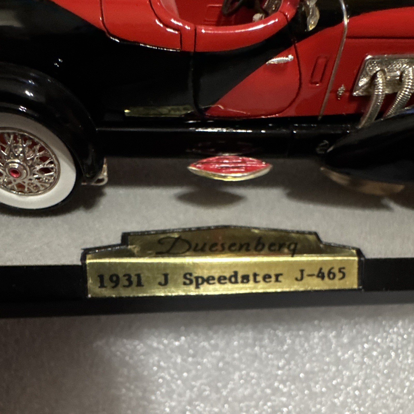 Stylish Cars 1931 Duesenberg J Speedster J-465 1/43 Black/Red Diecast – No Box