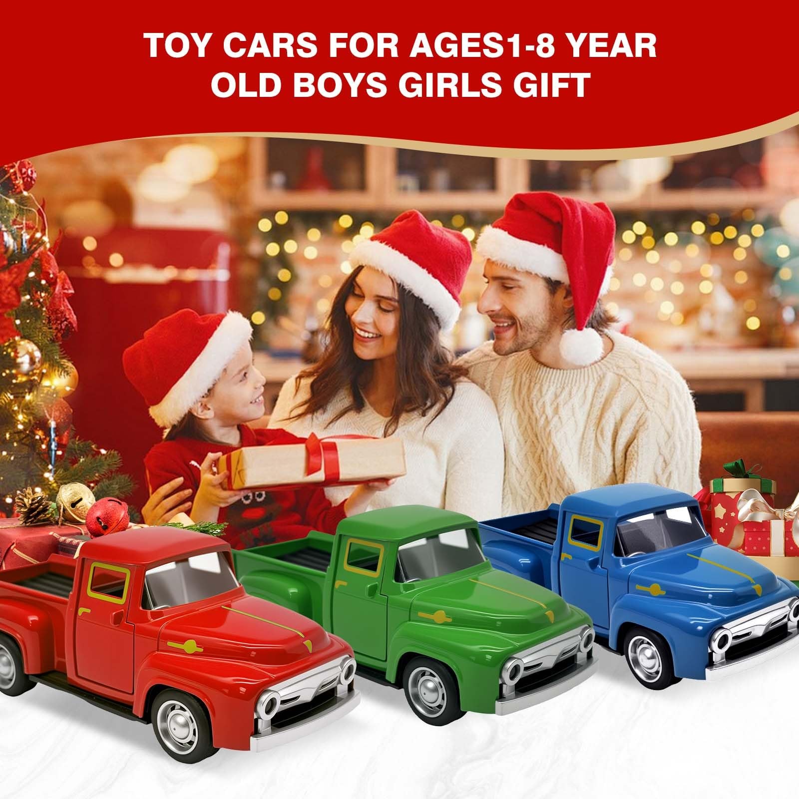 Little Red Truck Toy for Toddlers 2 3 4 5 6 7 8 Year Old Boys Girls,1:32 Allo…