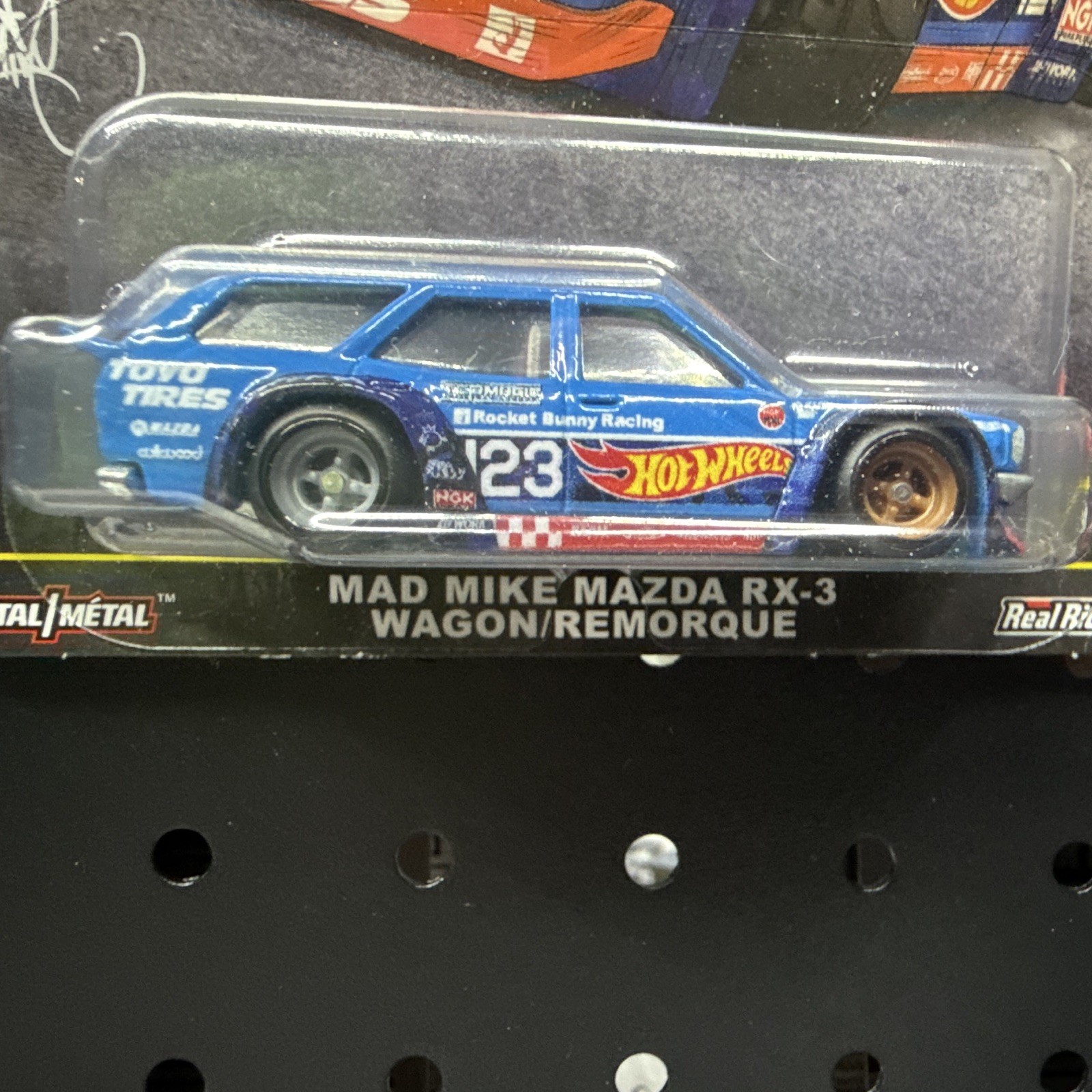 🔥Hot Wheels Car Culture Ronin Run II Mad Mike Mazda RX-3 Wagon Blue 1:64