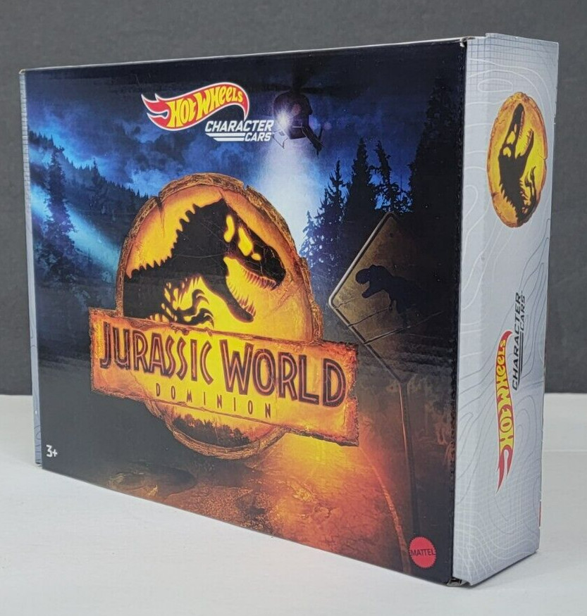 Hot Wheels Character Cars JURASSIC WORLD DOMINION 5pk Vehicles