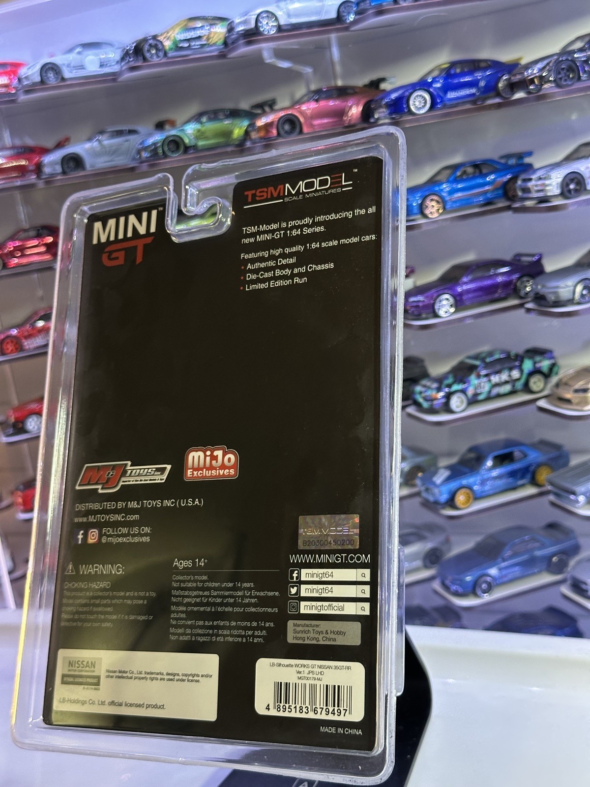 Mini GT Liberty Walk LB Nissan GT-R R35 Black 1/3000 #179 Mijo Brand New Sealed