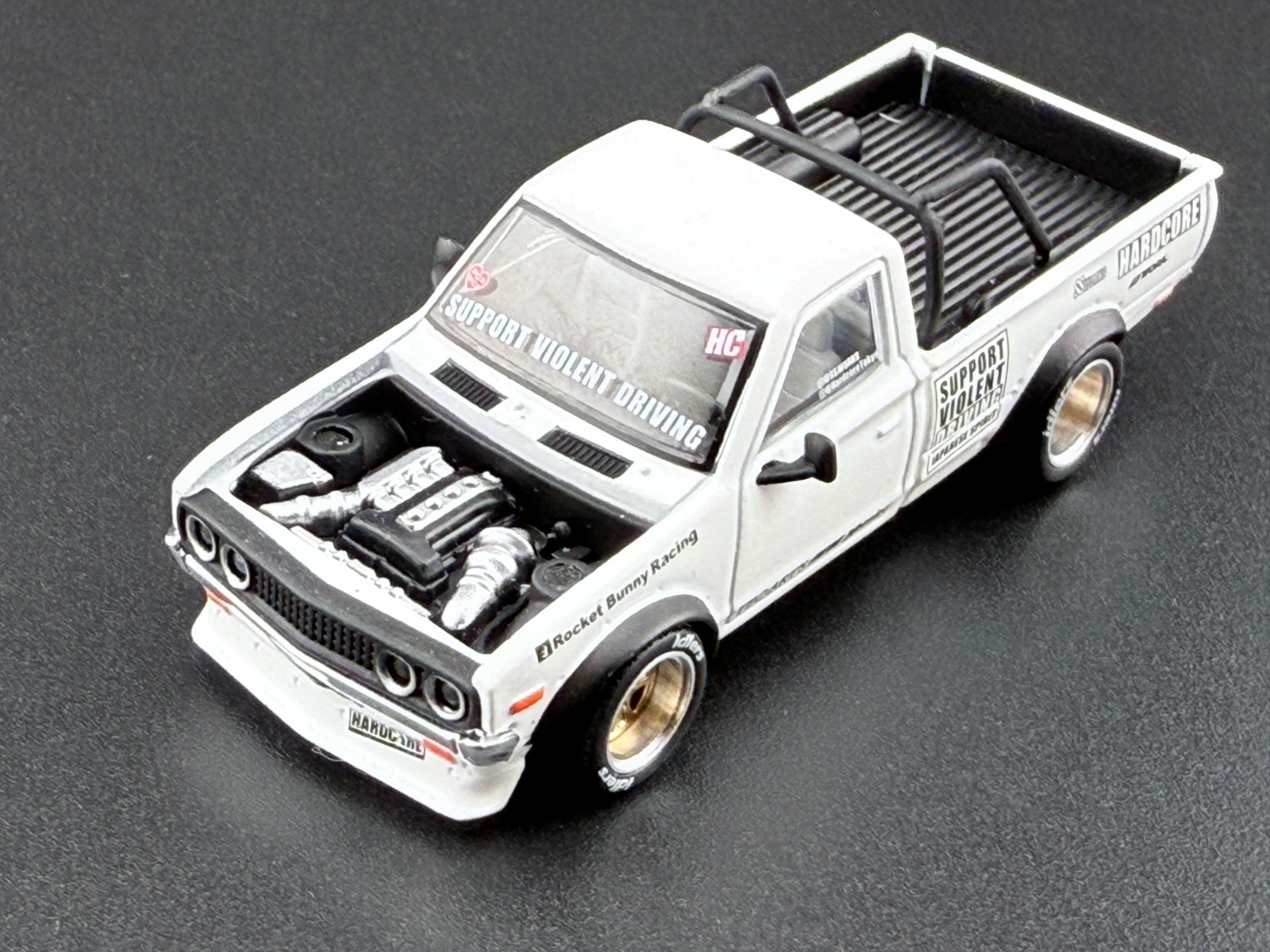 Pop Race Pandem Datsun 620 White 640350 1/64