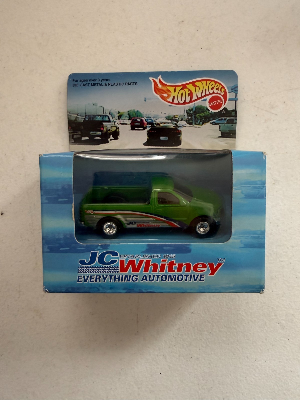 Hot Wheels JC Whitney 1996 1:64 Ford F-150 Pickup Green BQ7