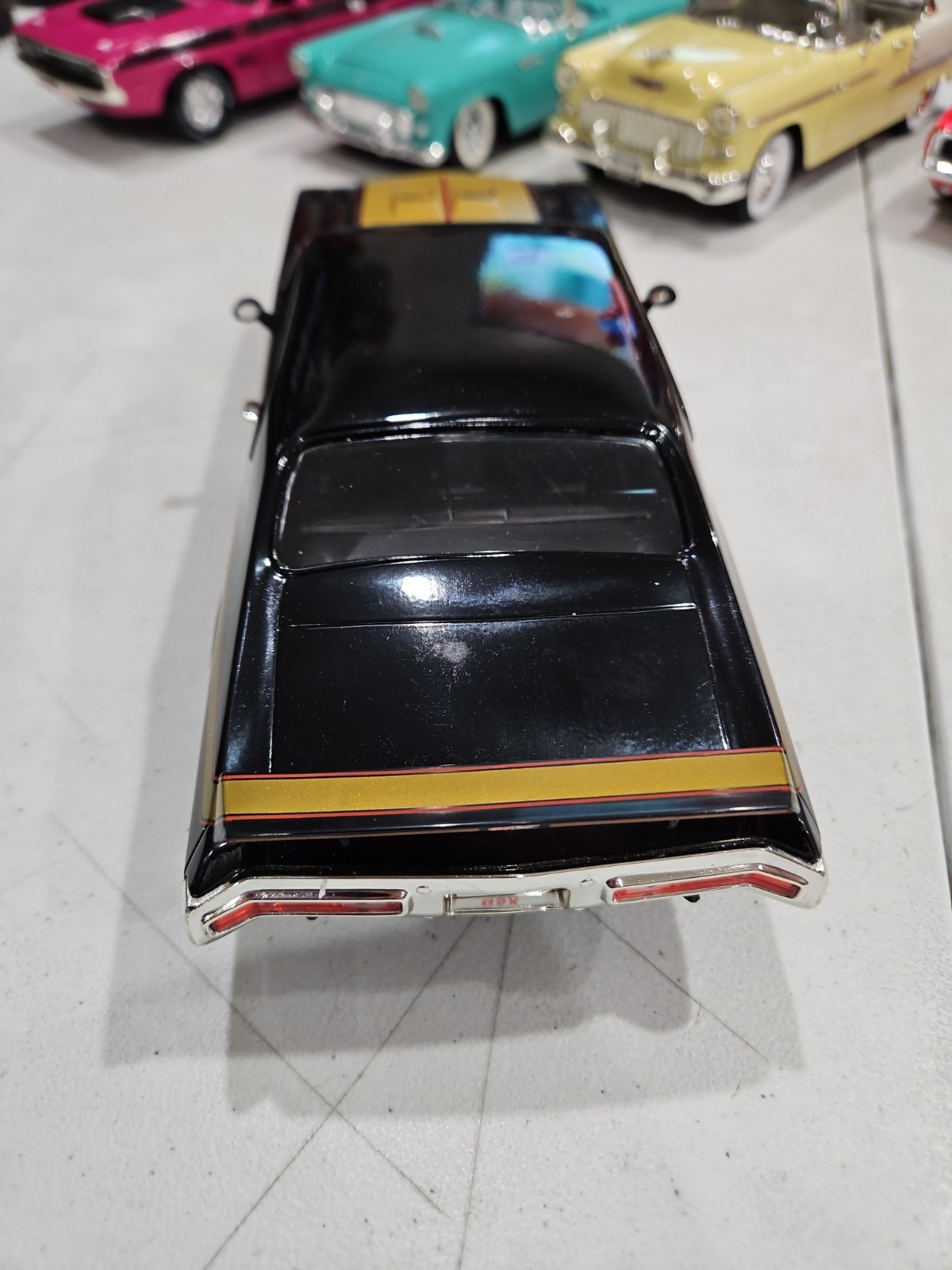 1971 Buick GSX, 1:18 Scale, ERTL Licensed By GM Black w/Gold. NO BOX –