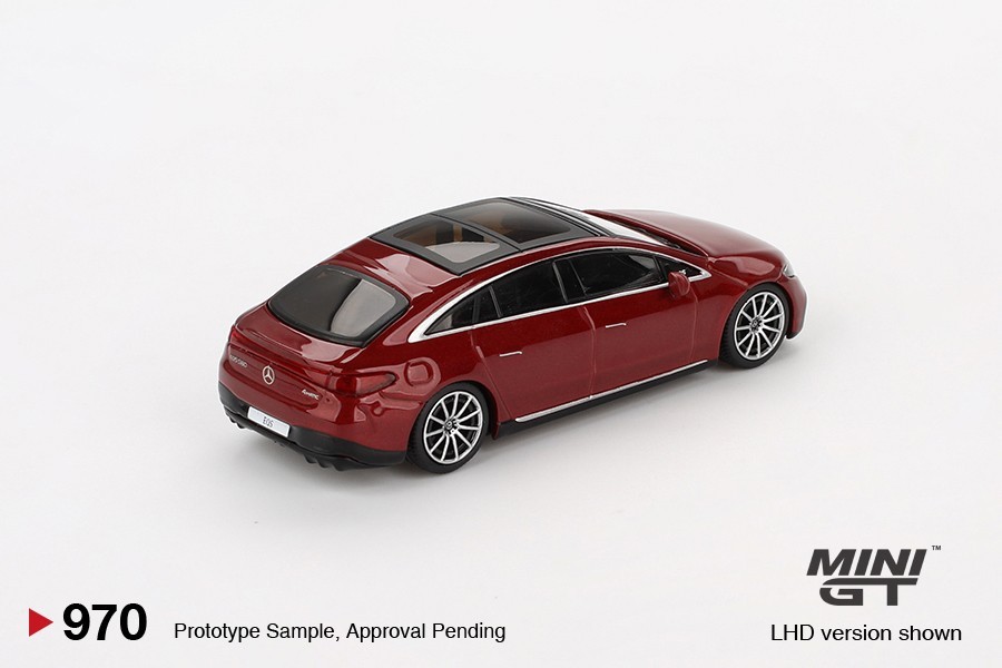 Mini GT 1:64 Mercedes-Benz EQS 580 4MATIC Red Metallic #970