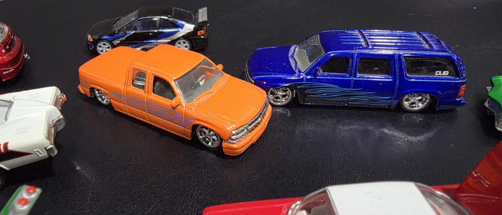 Lowrider Toy Cars. Moveable Wheels.Dub Trucks. Hot Wheels. Vintage 90s Cars lot!