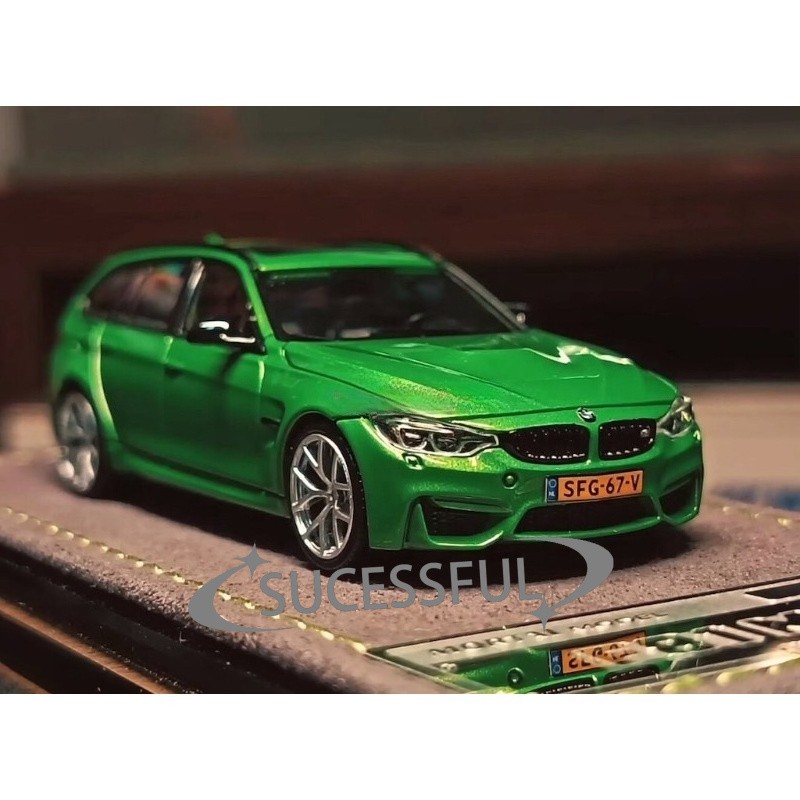 Mortal 1/64 Green BMW F81 M3 CS Wagon Metal Diecast Sports Car