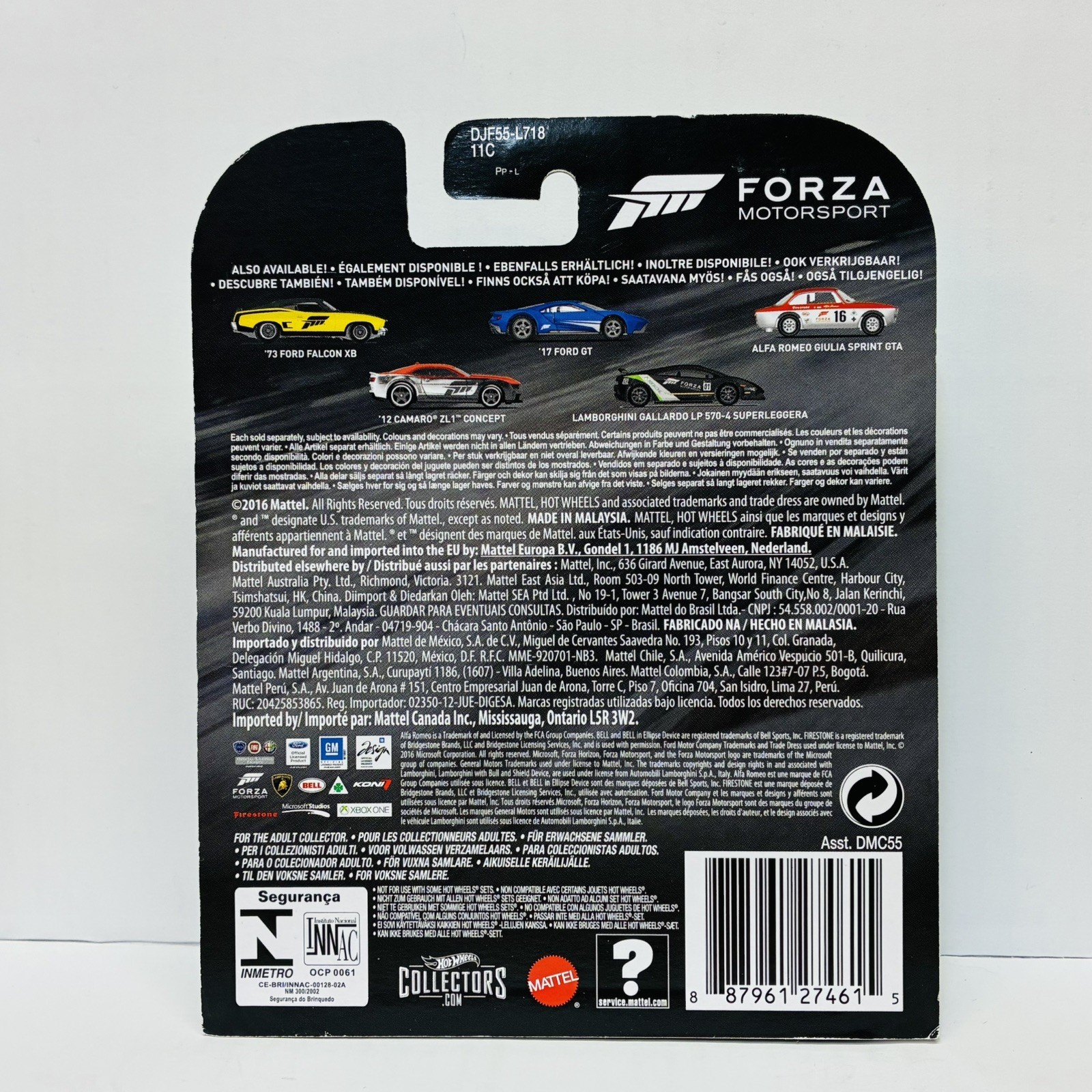 Hot Wheels 2016 Forza Motorsport Complete 5 Car Set