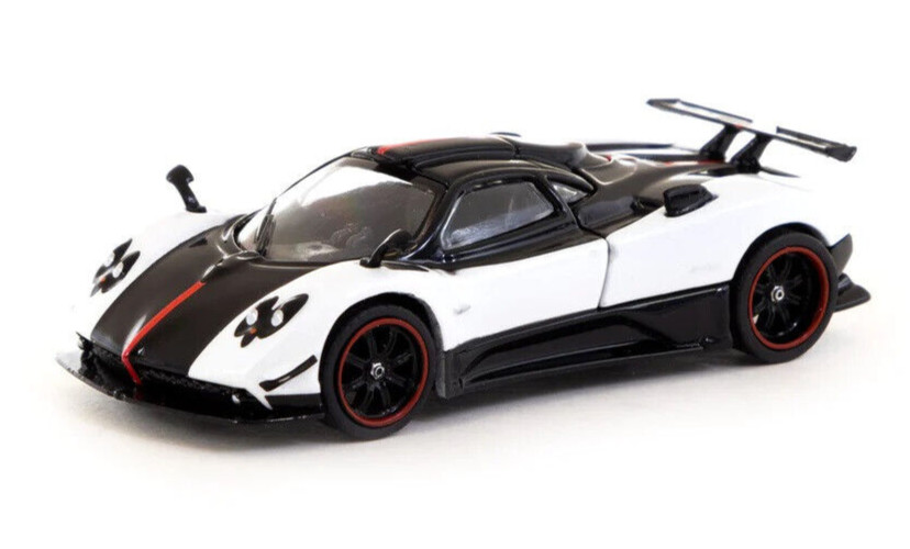 Tarmac Works GLOBAL64 Pagani Zonda Cinque Bianco Benny 1:64 Scale Diecast Car