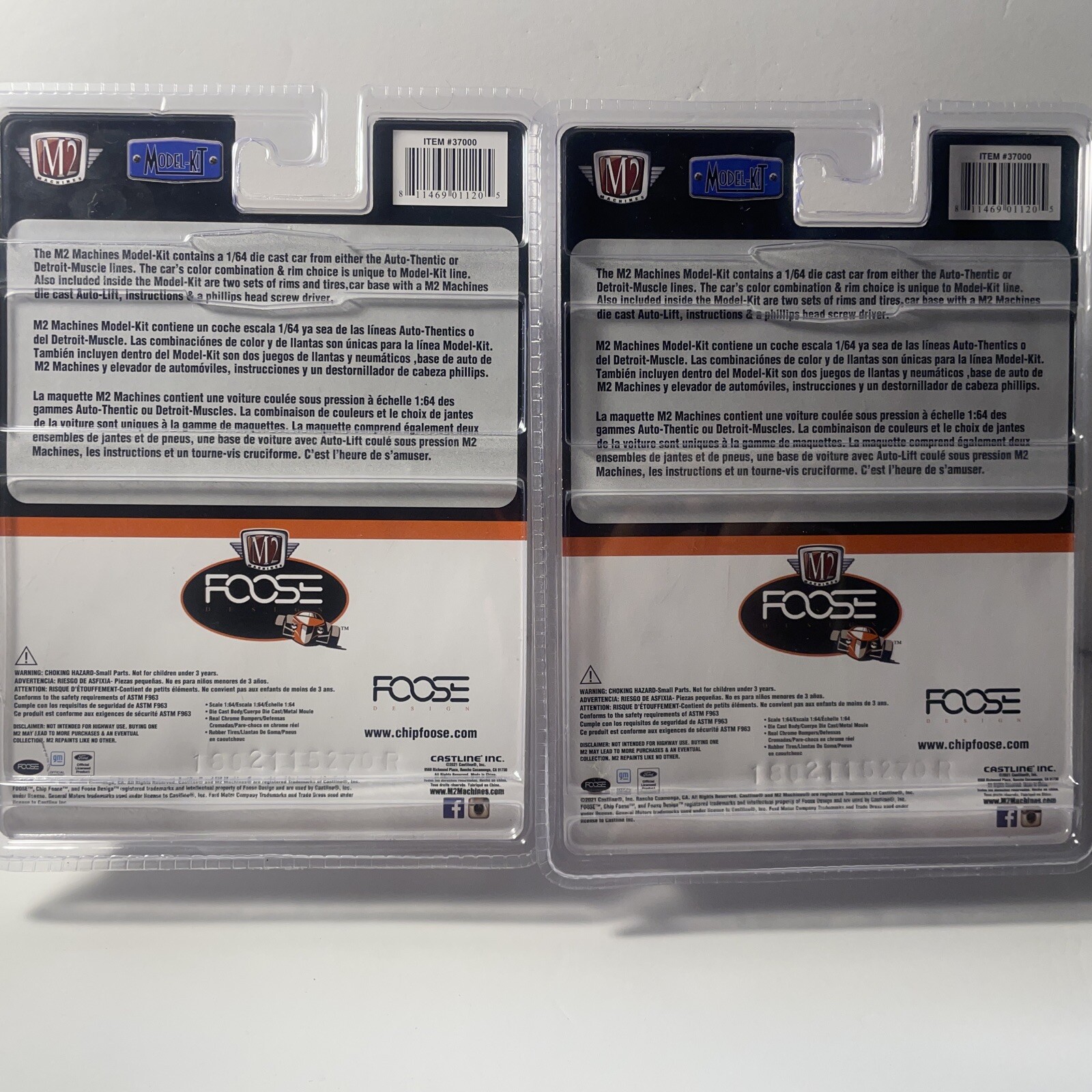 M2 Machines 1:64 – ​1969 Chevrolet Camaro “Foose ’69 Camaro” & “ Foose 67 Nova