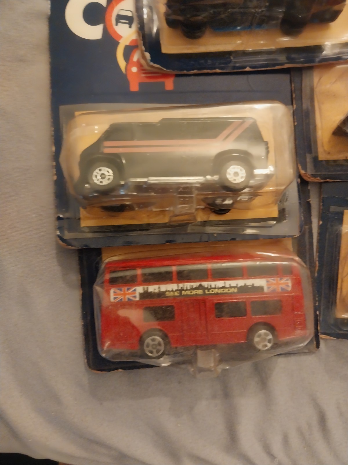 Lot of 6 Corgi vehicles,MOC cards have liight creases