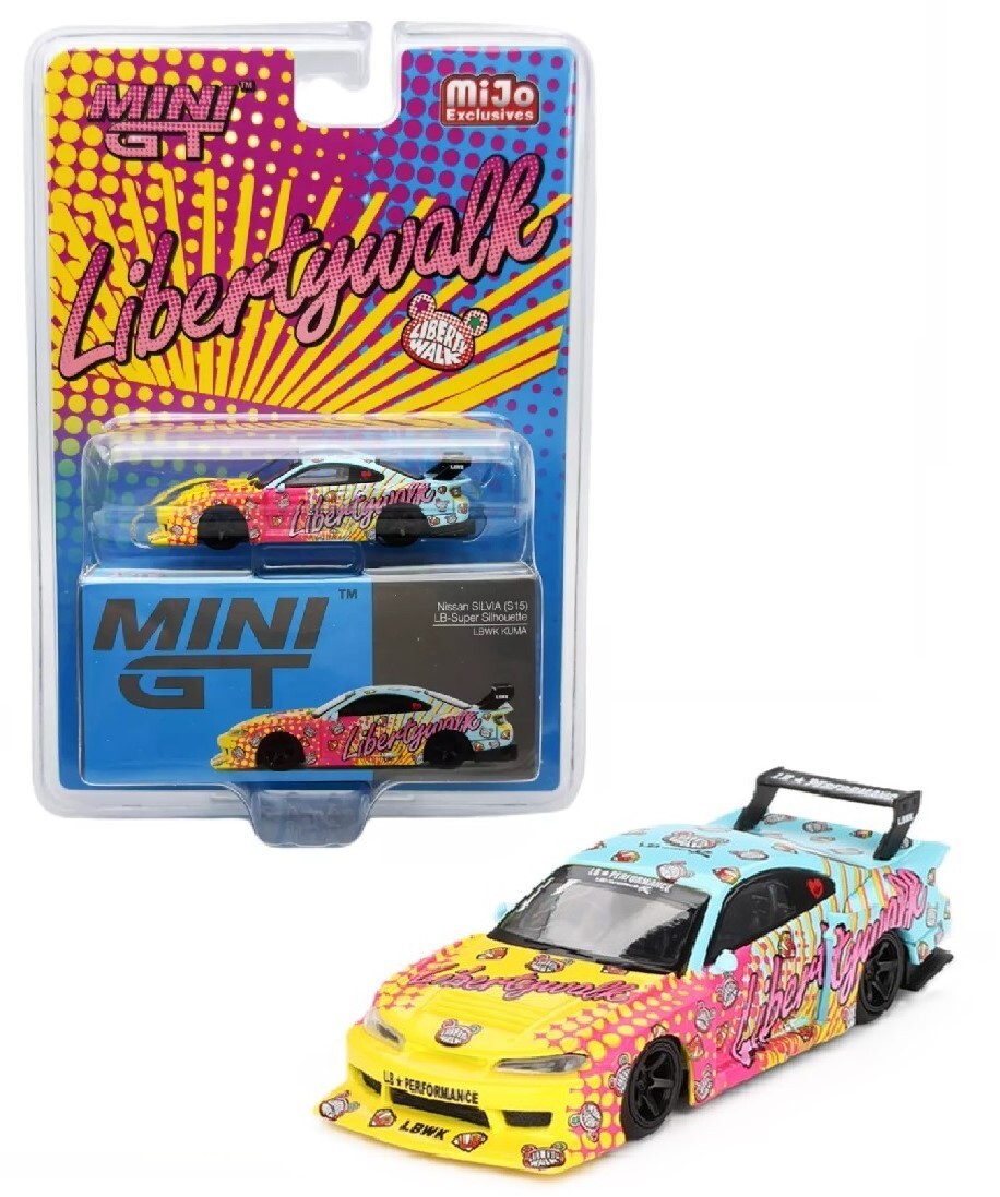 Mini GT 1:64 Nissan LB-Super Silhouette S15 SILVIA LB KUMA Diecast Car MGT00743