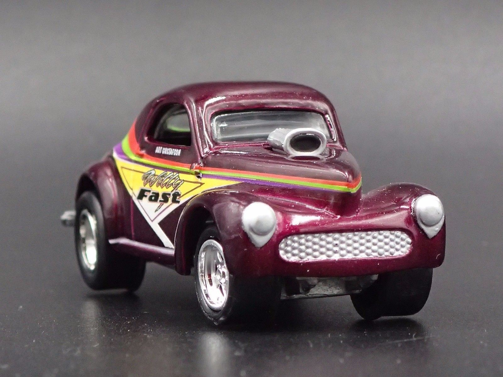1941 41 WILLYS GASSER COUPE WILLY FAST NHRA 1:64 SCALE DIORAMA DIECAST MODEL CAR