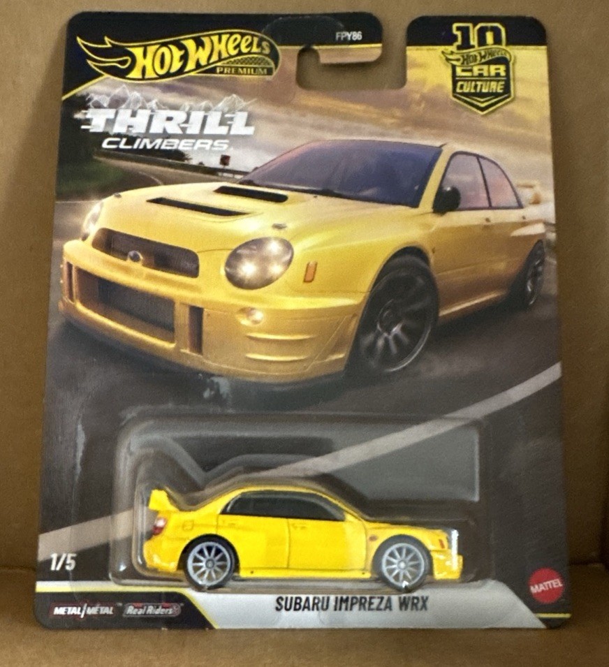 Mattel Hot Wheels Die Cast Premium Subaru Impreza WRX – FPY86 – Q