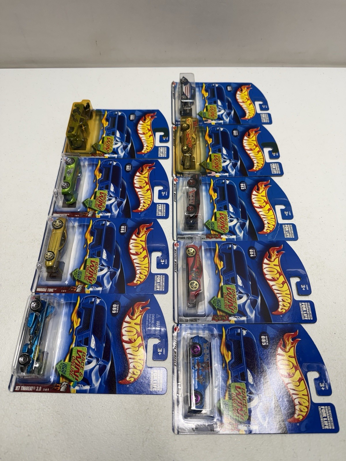 2002 Hot Wheels Die Cast Cars -Various- Vintage Lot Of 9 New In Original Cards