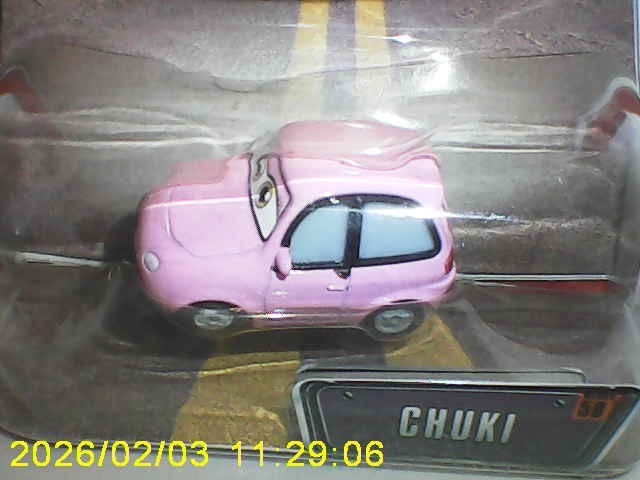 2008 Disney Pixar The World of Cars #59 “Chuki” New, Unopened Blister Package