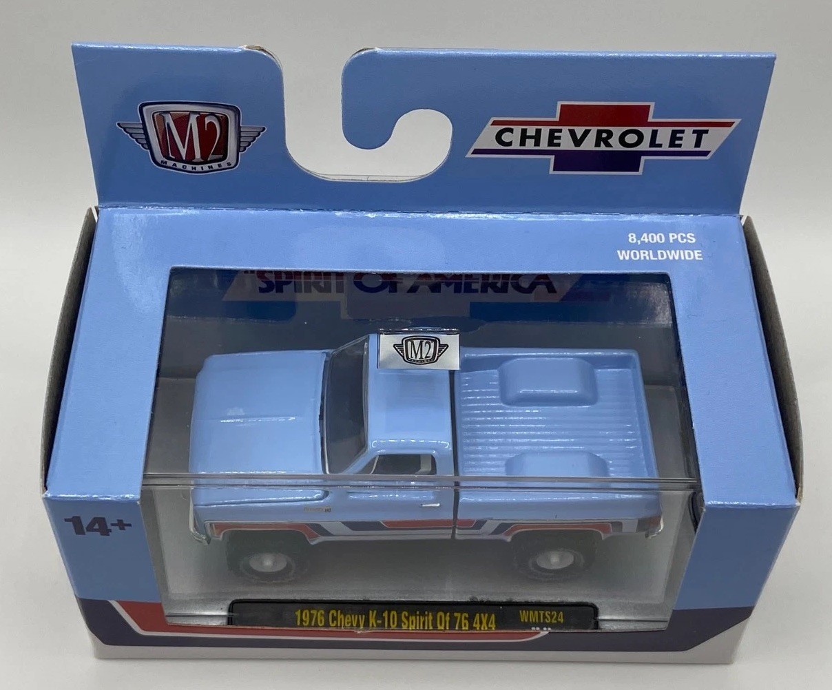 M2 Machines 1976 Chevy K-10 Spirit of 76 4×4 Blue