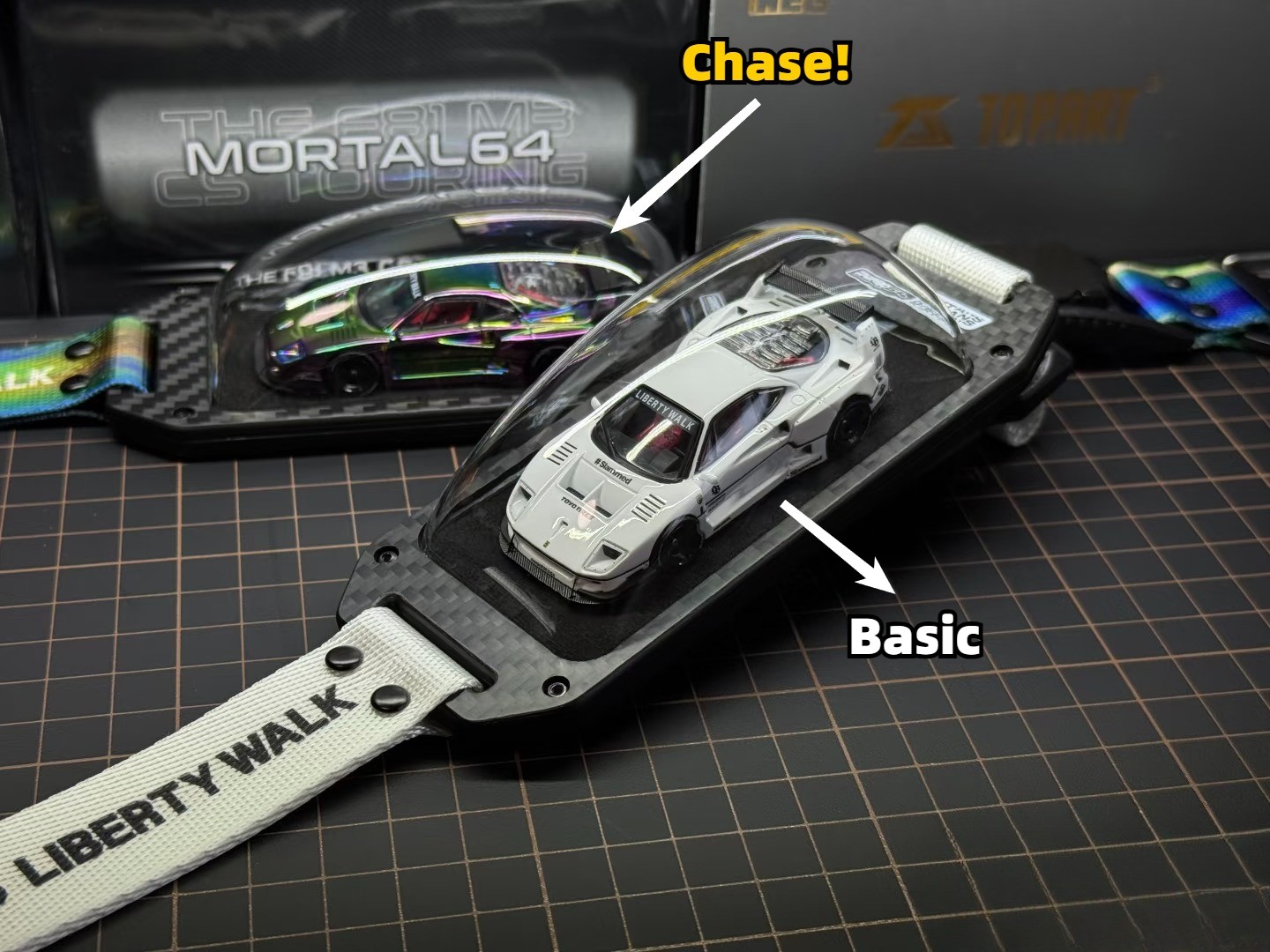 INNO 1/64 Liberty Walk F40 Wearable Lanyard HEC Beijing Exclusive Chase Chance