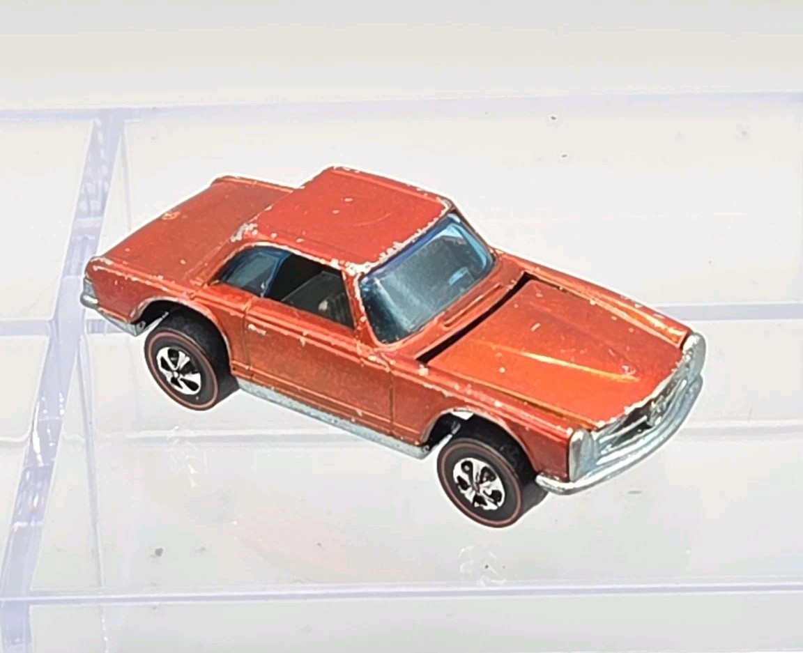 Hot Wheels Redline 1969 Mercedes Benz 280SL Orange Hong Kong