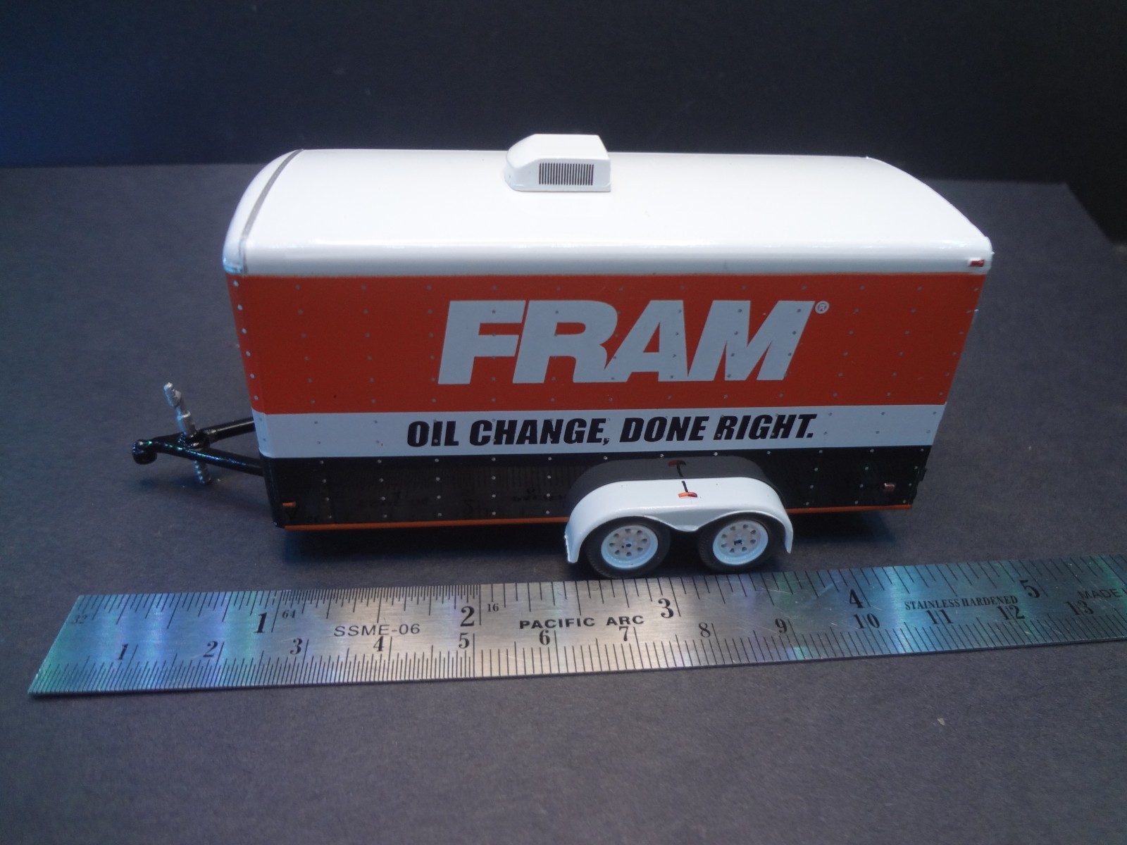 1:64 Scale enclosed car trailer w opening rear FRAM Oil Filters – Loose 1:64