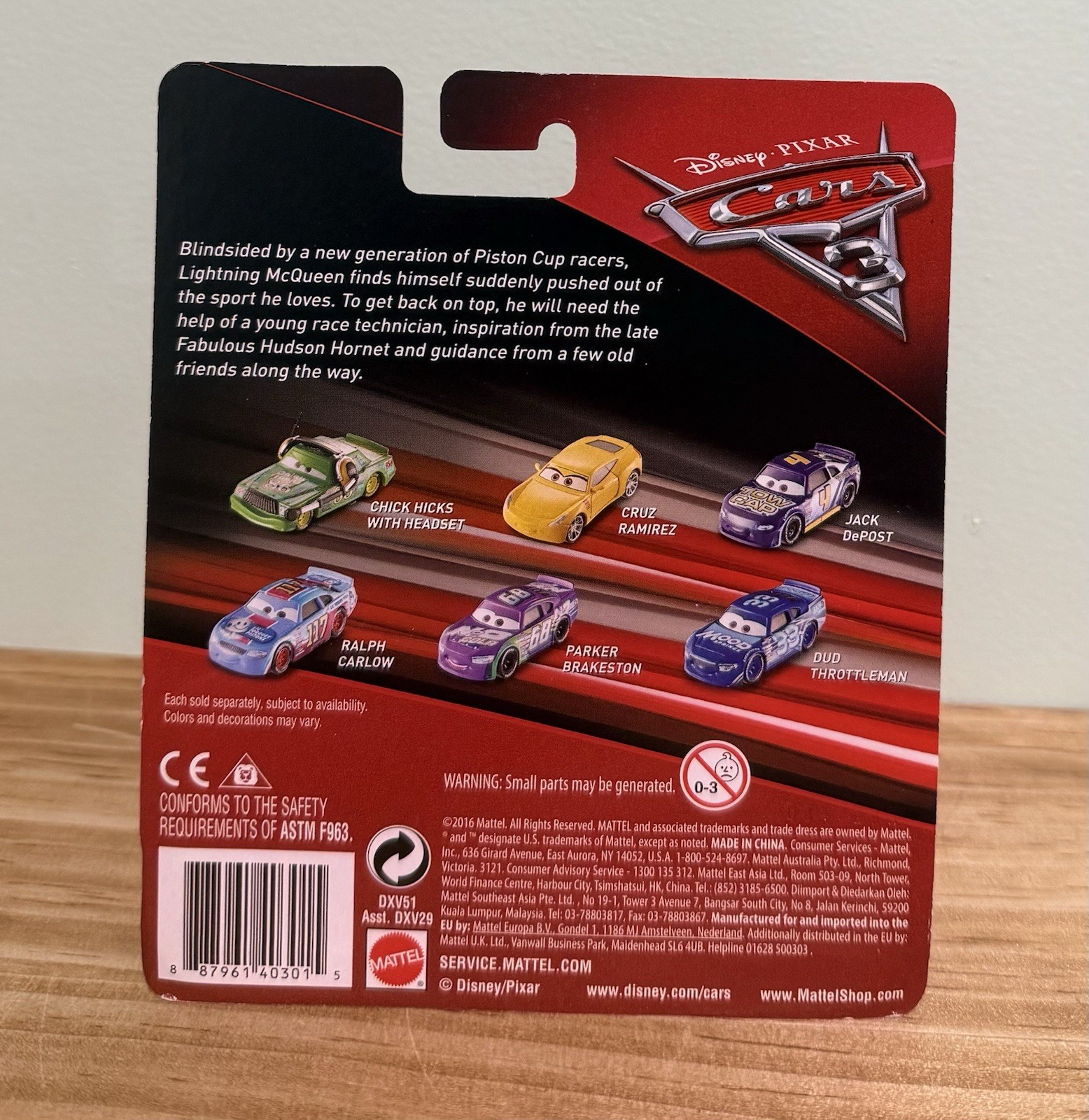 Disney Pixar Cars 3 Lightning McQueen as Chester Whipplefilter