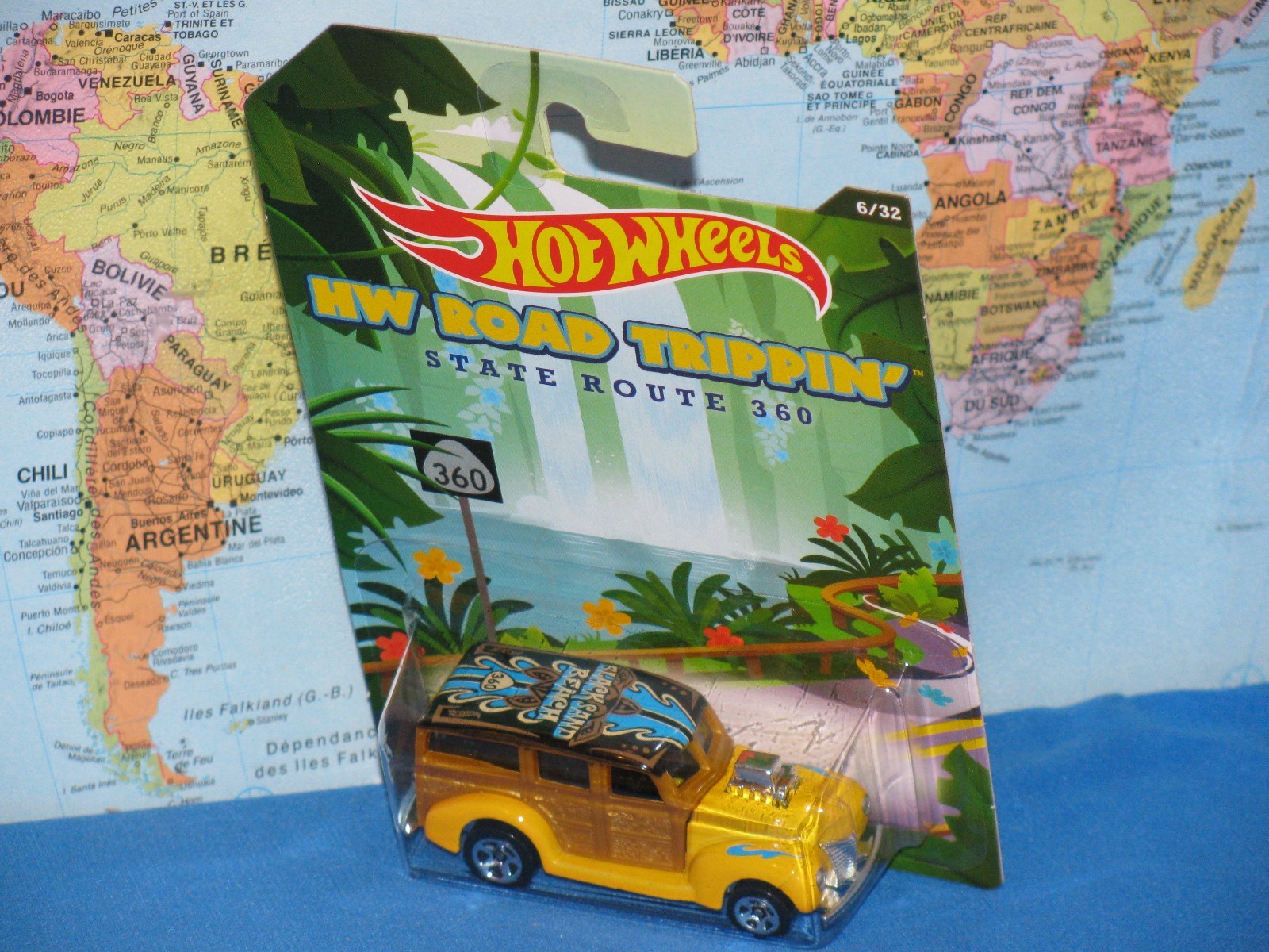 HOT WHEELS 1940s WOODIE #6/32 HW ROAD TRIPPIN STATE ROUTE 360 *BRAND NEW & RARE*