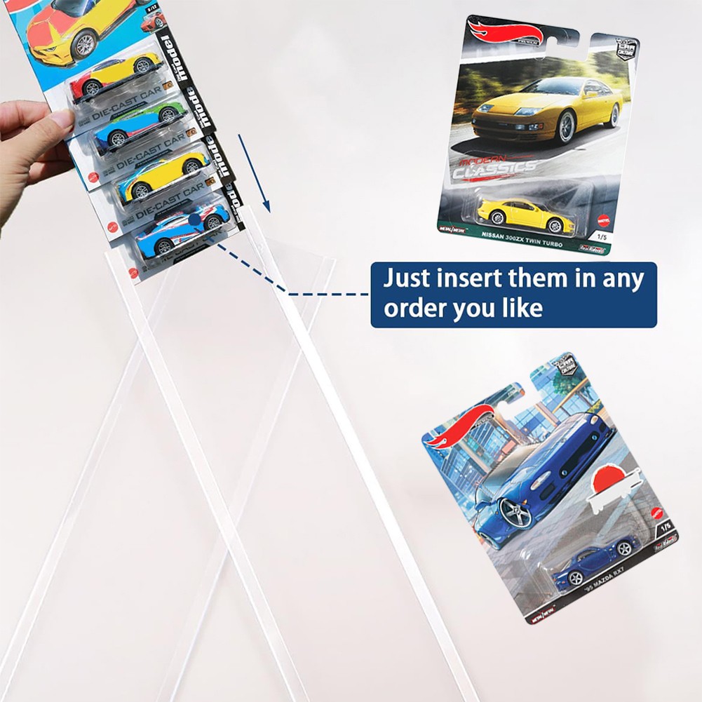 5-100Pack Diecast Display Case Wall Mount For Hot-Wheels Premium Series