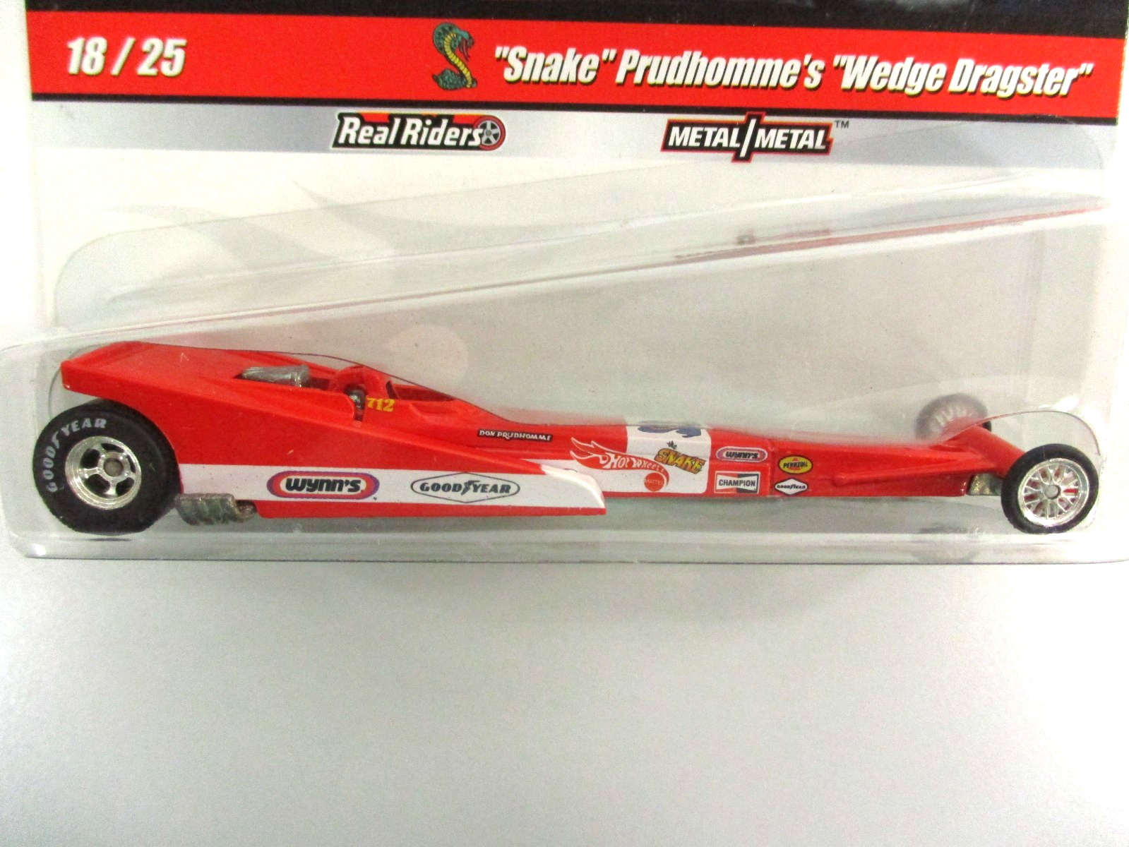 HOT WHEELS – DRAG STRIP DEMONS – DON THE SNAKE PRUDHOMME T/F WEDGE DRAGSTER