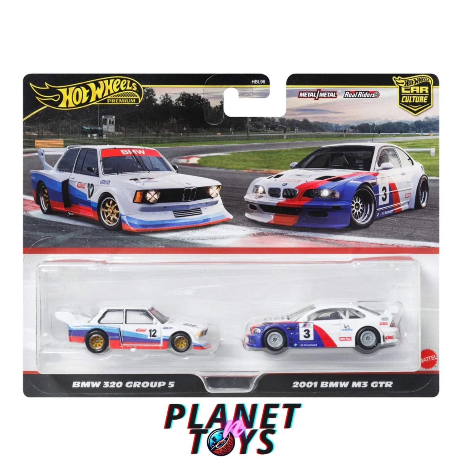Set of 2 Cars #3 2001 BMW M3 GTR & #12 BMW 320 Group 5