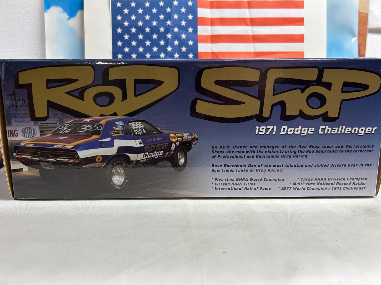 1:18 ATOMIC AUTO KRAFTERS ROD SHOPS 1971 DODGE CHALLENGER 1 OF 300