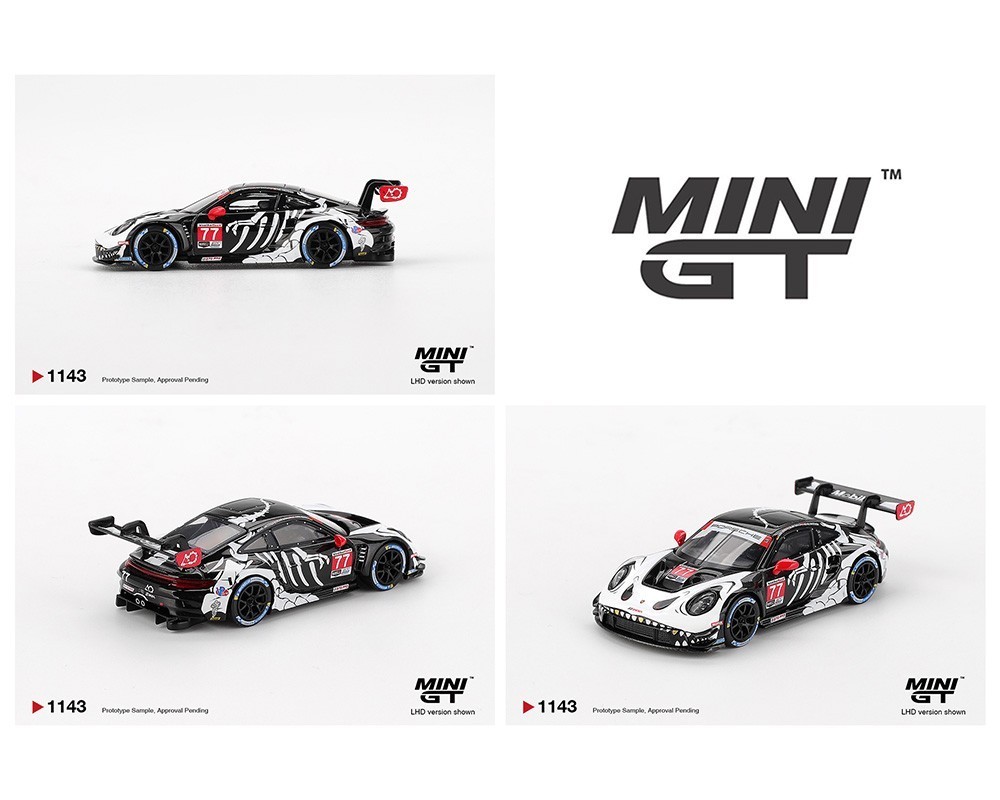 Mini Gt #1143 Porsche 911 Gt3 R #77 Ao Racing 2025 Imsa Petit Le Mans