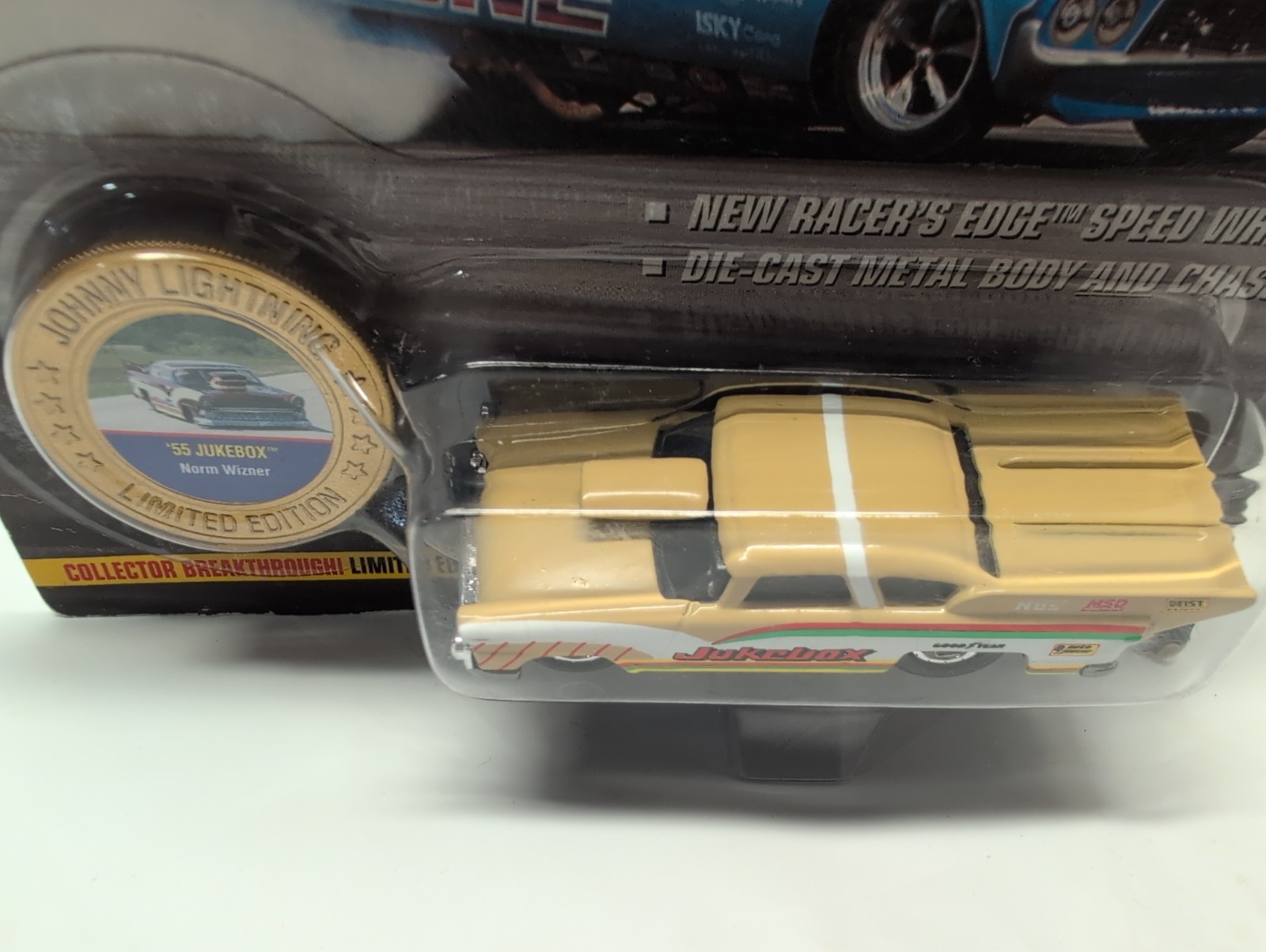 Johnny Lightning Dragsters Jukebox Norm Wisner Gold #320-100 VTG 1995 NIP