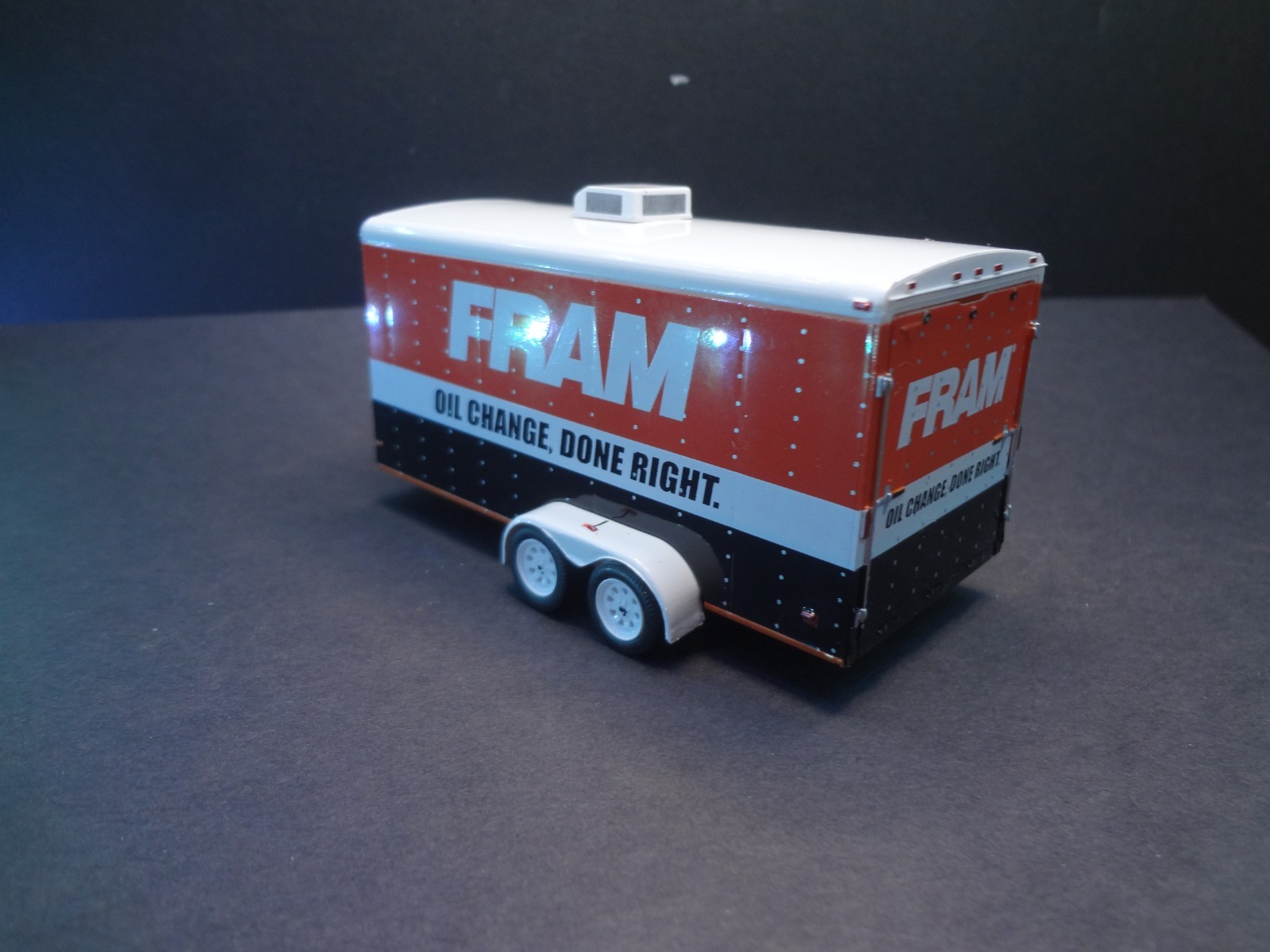 1:64 Scale enclosed car trailer w opening rear FRAM Oil Filters – Loose 1:64