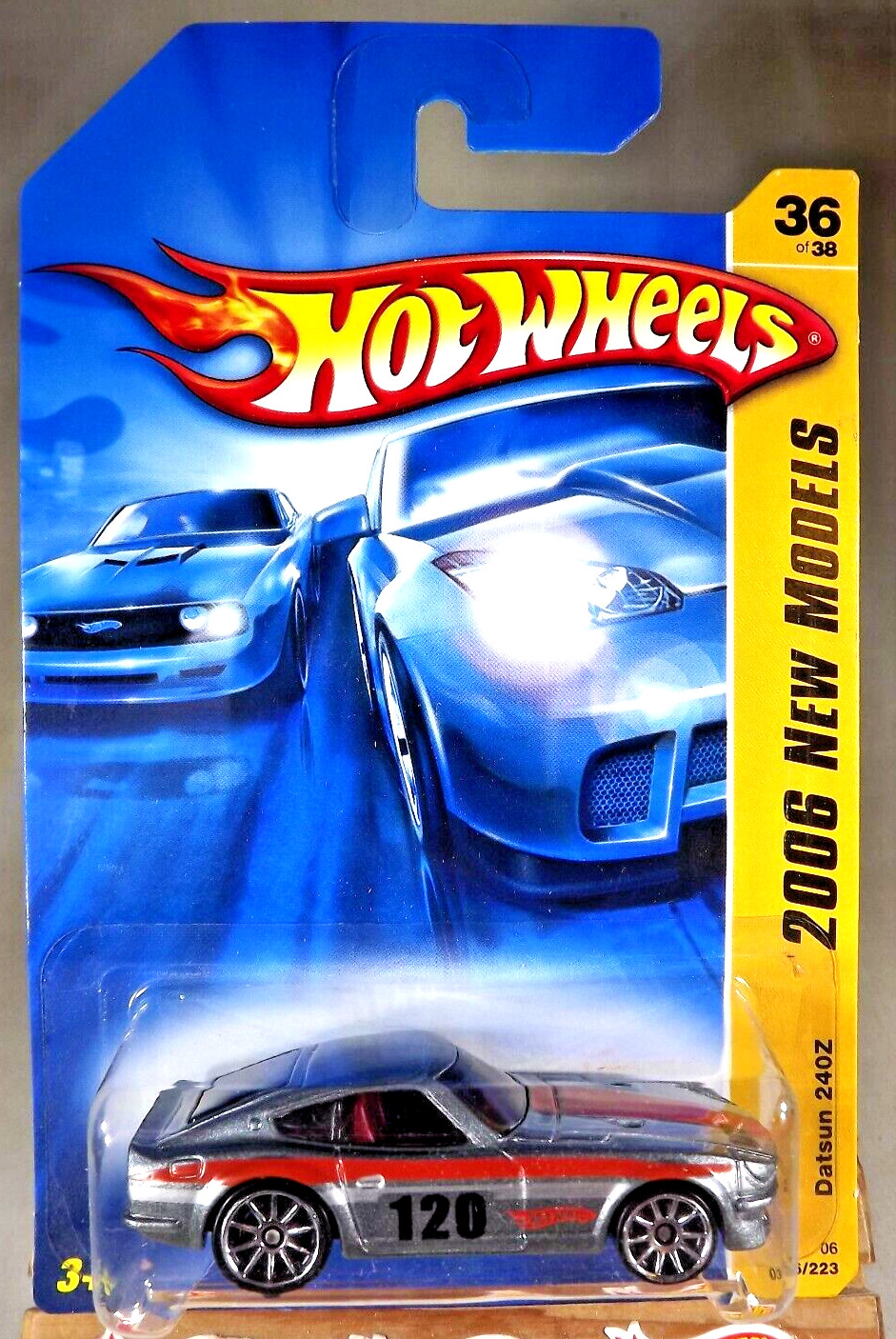 2006 Hot Wheels KMART #36 New Models 36/38 DATSUN 240Z Gray w/Chrome 10 Spokes