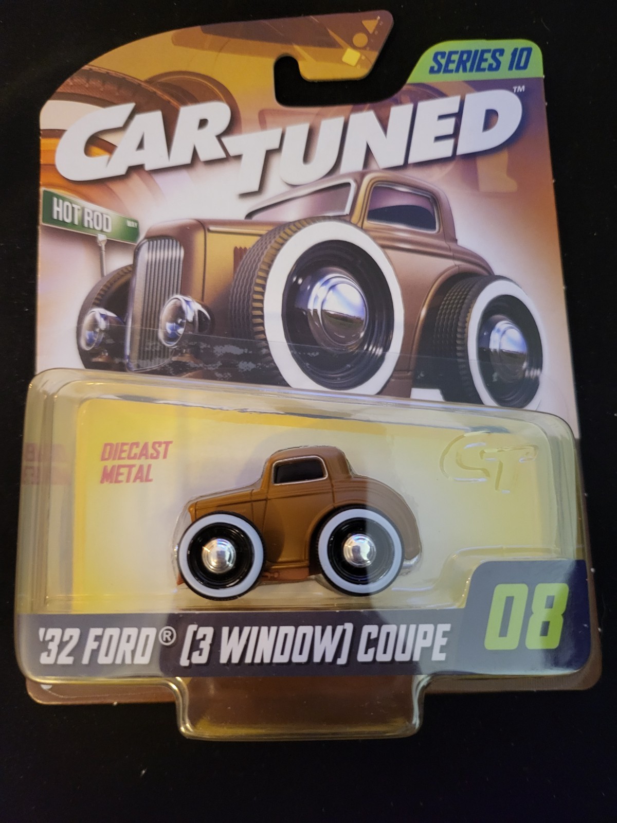 2025 Car Tuned Hot Rod Series 10 – 08 ’32 FORD (3 WINDOW) COUPE Brown Near Mint
