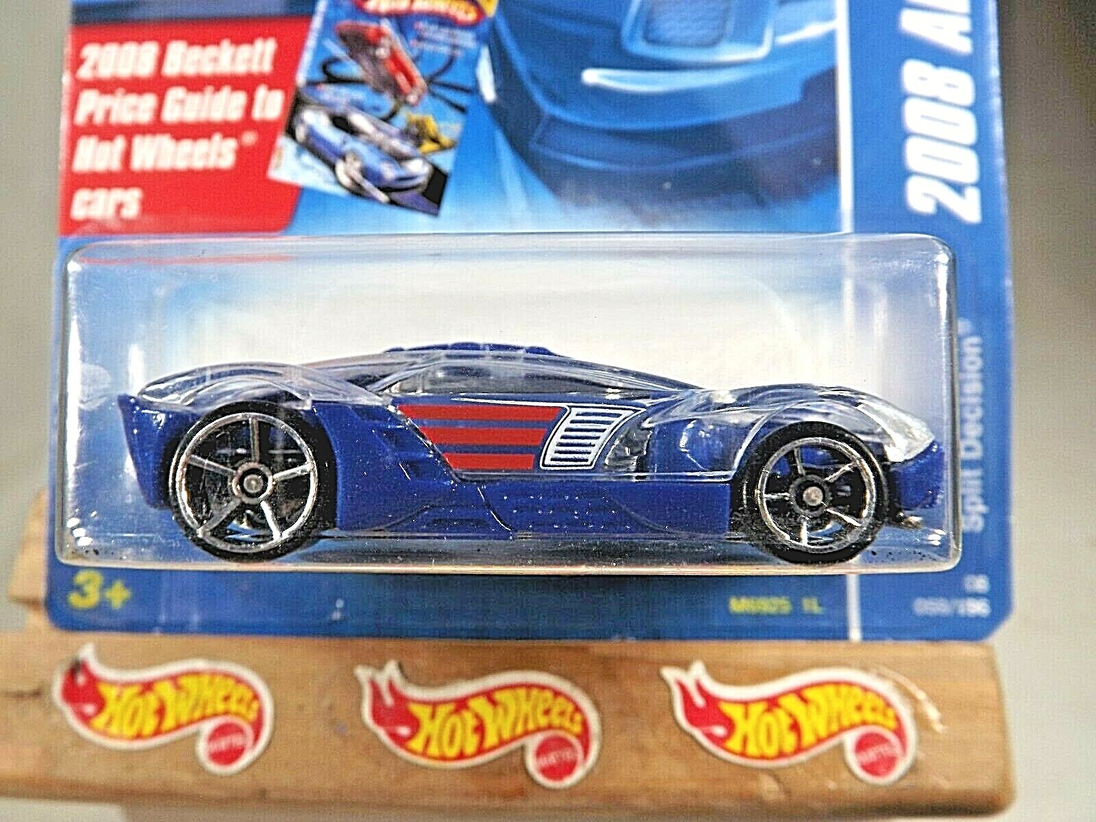 2008 Hot Wheels #59 All Stars SPLIT DECISION Blue Variant w/Chrome OH5 Spokes