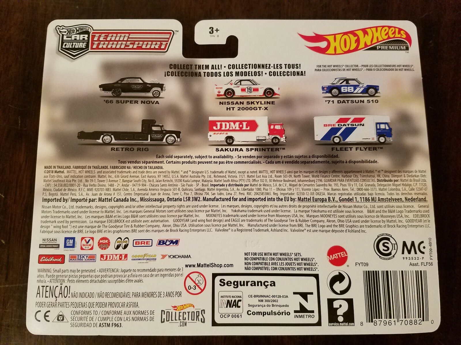 Hot Wheels 2019 Team Transport ’66 Super Nova Retro Rig Black Hole Racing *NEW*