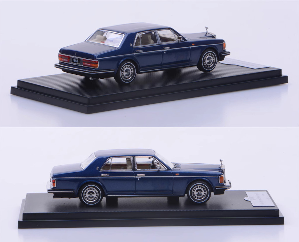 GFCC 1:64 Navy 1994 Silver Spur III Luxury Classic Model Diecast Metal Car