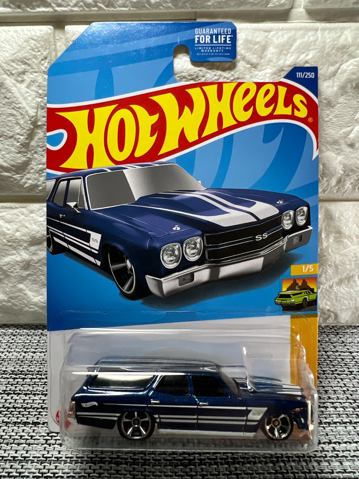 Hot Wheels HW Wagons 1/5 ’70 Chevelle SS Wagon 111/250 Blue
