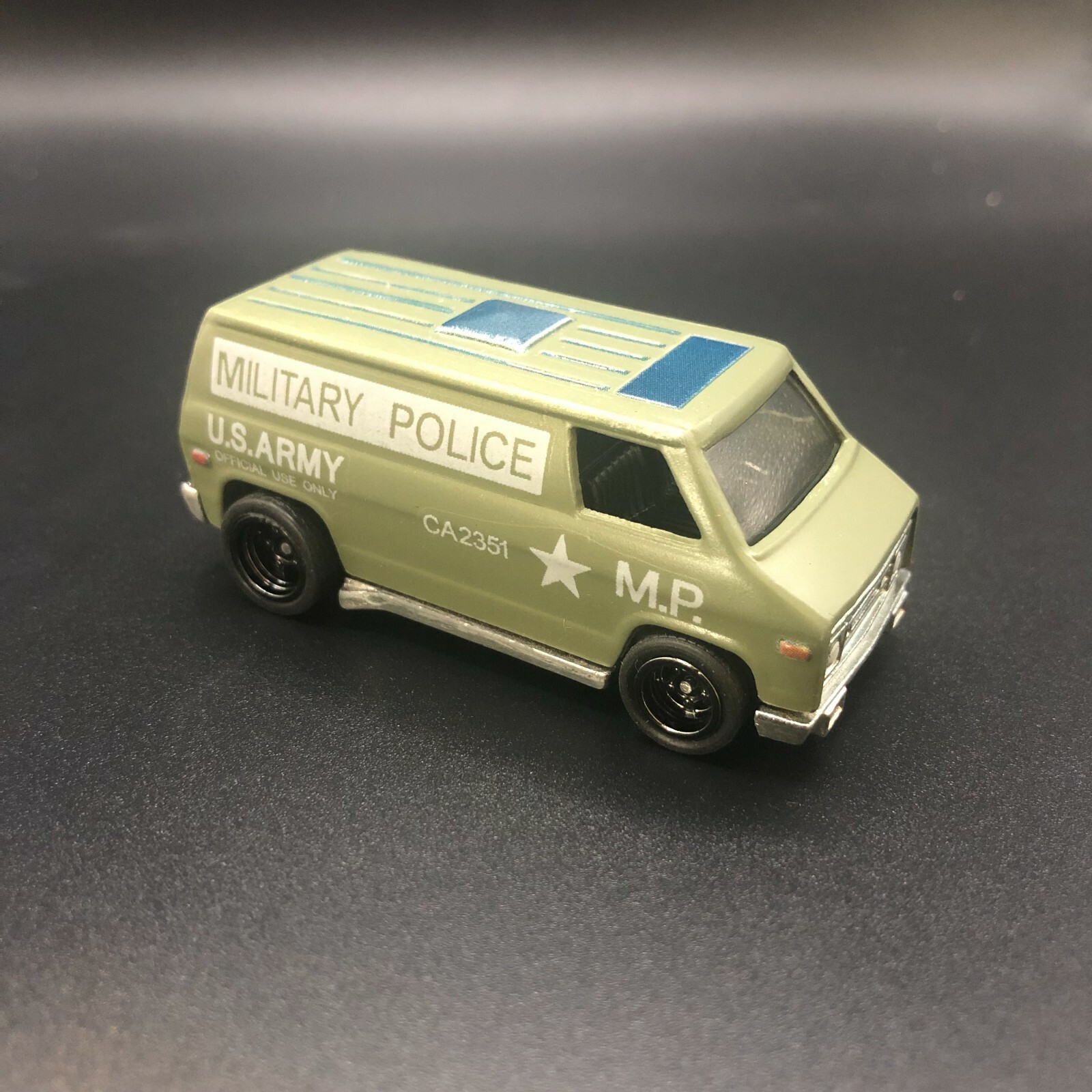 White Toner 1:64 Waterslide Decal Khaki Kooler Super Van Military Police