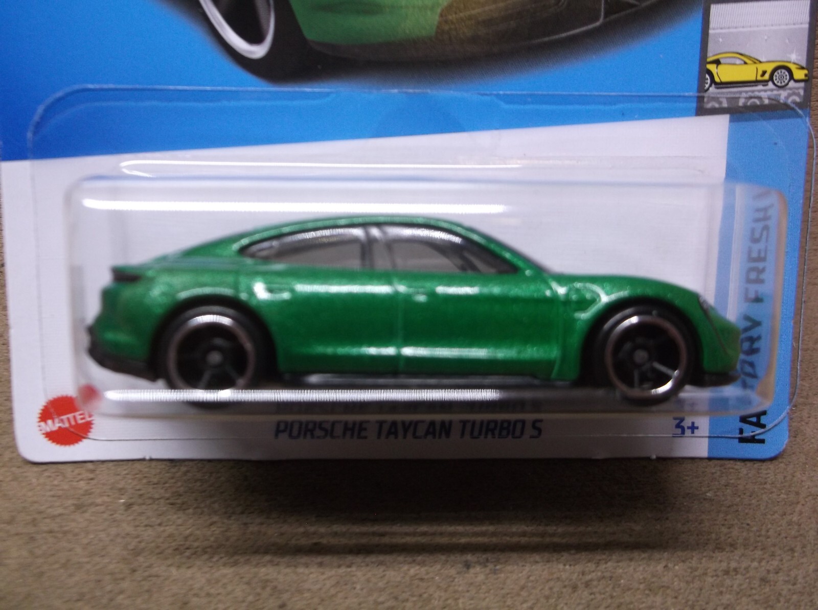 HOT WHEELS 2023 #149 GREEN PORSCHE TAYCAN TURBO S LUXURY EXOTIC SPORTS CAR