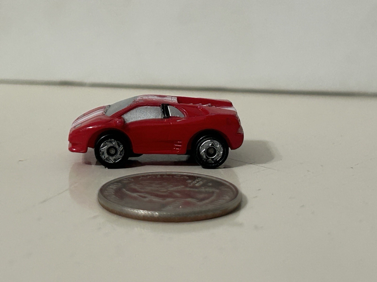 Galoob Micro Machines Lamborghini Diablo Red White Stripes Please See Photos