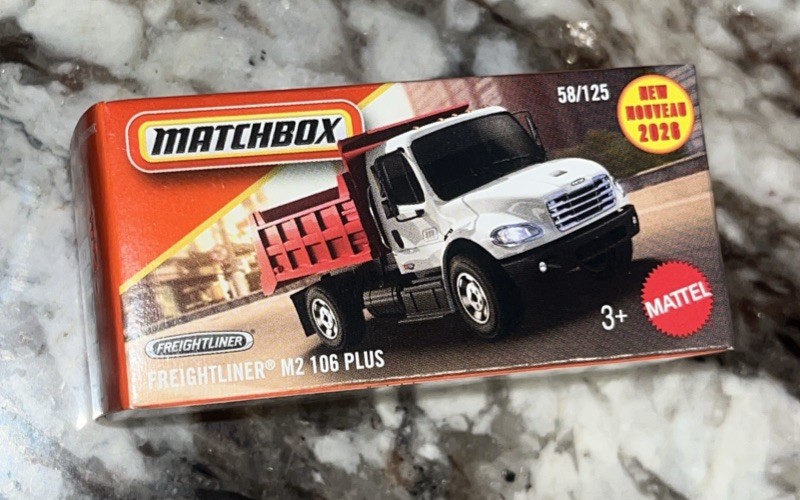 Matchbox Power Grabs Freightliner M2 106 Plus Dump Truck Red White 58/125 2026