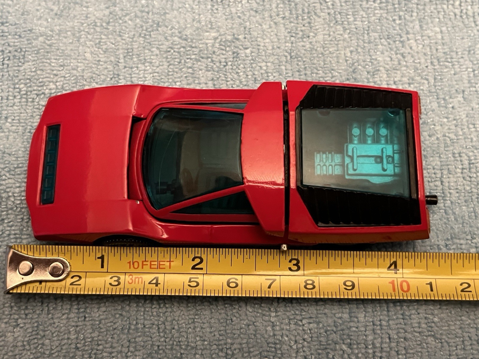 MiniTech Fiat Abarth 2000 Red Coupe KS 102 One Touch Action 1:43 Scale Korea