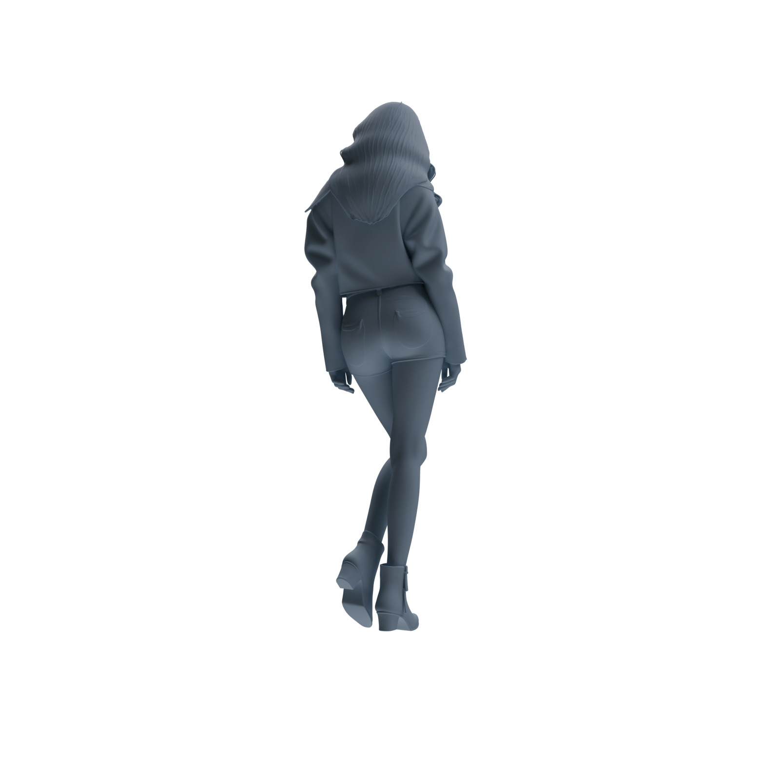 MRY-SFW 1/64/87/160 Fashion Girl Figure Modern HO N Scale Miniature Diorama