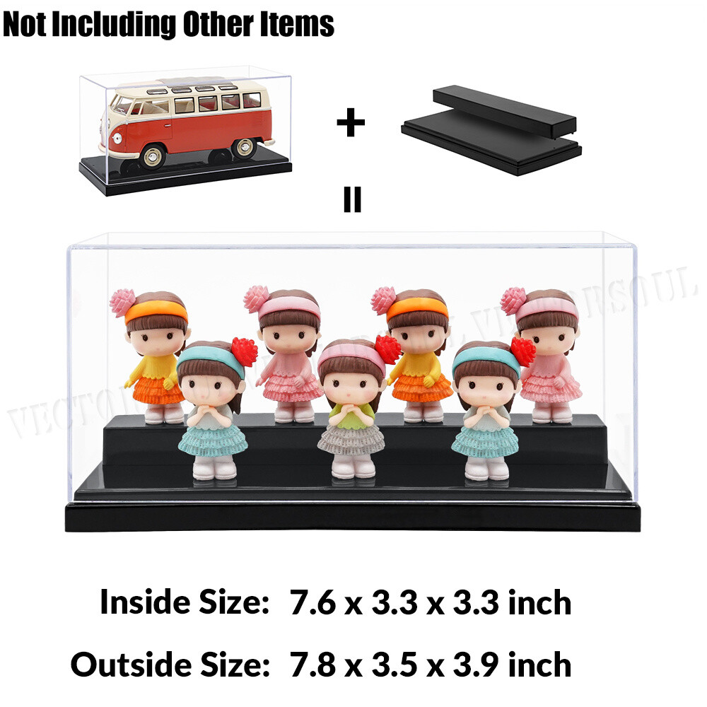 1/2/3/4 Steps Acrylic Display Case Dustproof Box Action Figures 1/64 Diecast US
