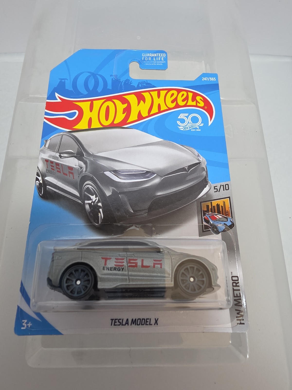 2018 Hot Wheels Tesla Model X HW Metro 5/10 247/365 New Sealed (Box #2)