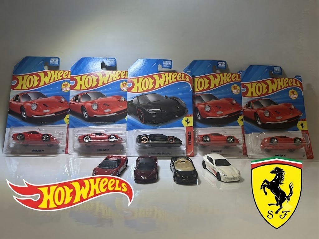 Hot Wheel Ferrari 2025 2026 Lot of 10 F40, GTB4, SF90, 12CILINDRI, DINO NEW HTF